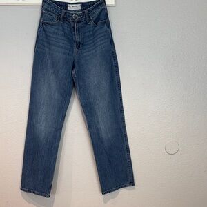 Hollister Women's Ultra High Rise Dad Blue Jeans